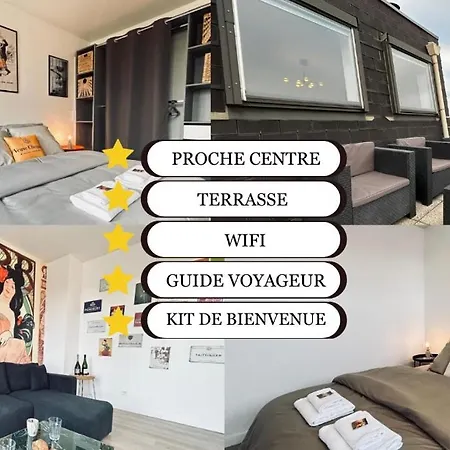 公寓 Champagne T3 Avec Balcon Et Garage Vue Basilique